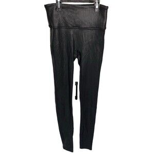 Spanx Faux Leather Leggings‎ Size Small Petite Black